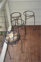Stack of 4 Metal Plant Stands
