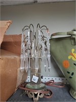 Vtg. Wire & Prisms  Table Lamp