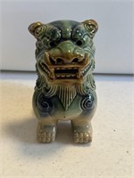 Vintage Chinese Foo Dog-Fu Lion Green Blue