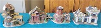 F - LOT OF 4 CHRISTMAS VILLAGE BUILDINGS (G58)