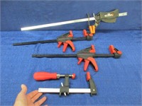 4 adjustable clamps (3 craftsman 1 jorgensen)