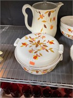 Vintage Hall China Teapot and Casserole Dish