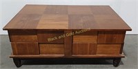 MCM Checker Style Wood Coffee Table