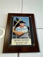 Framed Mickey Mantle Auto