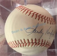 Sandy Koufax, autographed baseball