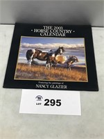 2003 HORSE COUNTRY CALENDAR BY NANCY GLAZIER