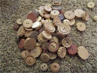 Wood Buttons and Other Vintage Buttons