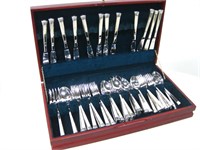 19"x 10.5"x 3" Flatware Case W/Stainless Flatware