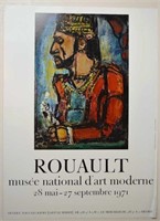 VINTAGE FRENCH ART EXHIBITION POSTER