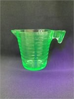 Green Depression/Uranium Glass Measuring Glass, 4