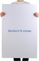 Foam Board 24 X 36 X 3/16" (5mm) - 12 Pack - Whit