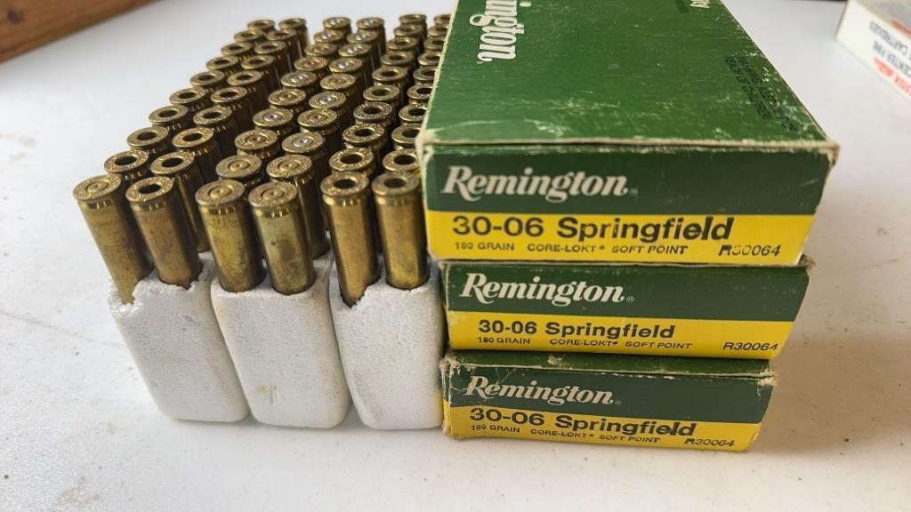 60 30-06 Remington Empty Brass