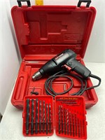 SEARS CRAFTSMAN CORDED DRILL IN CASE
