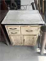 Vintage enamel cabinet