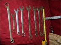 8 Pcs Asst Combination Wrenches