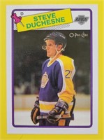 Steve Duchesne 1988-89 O-Pee-Chee Rookie Card