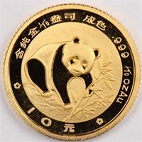 1987 Gold 1/10oz Panda