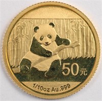 2014 Gold 1/10oz Panda