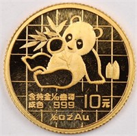 1989 Gold 1/10oz Panda