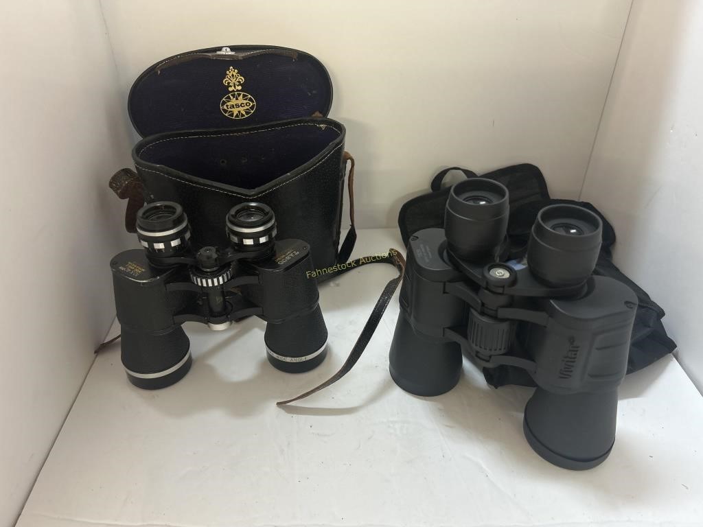 Tasco 10 x 40 mm & Vivitar 7 x 50  Binoculars