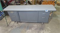 narrow metal cupboard/desk