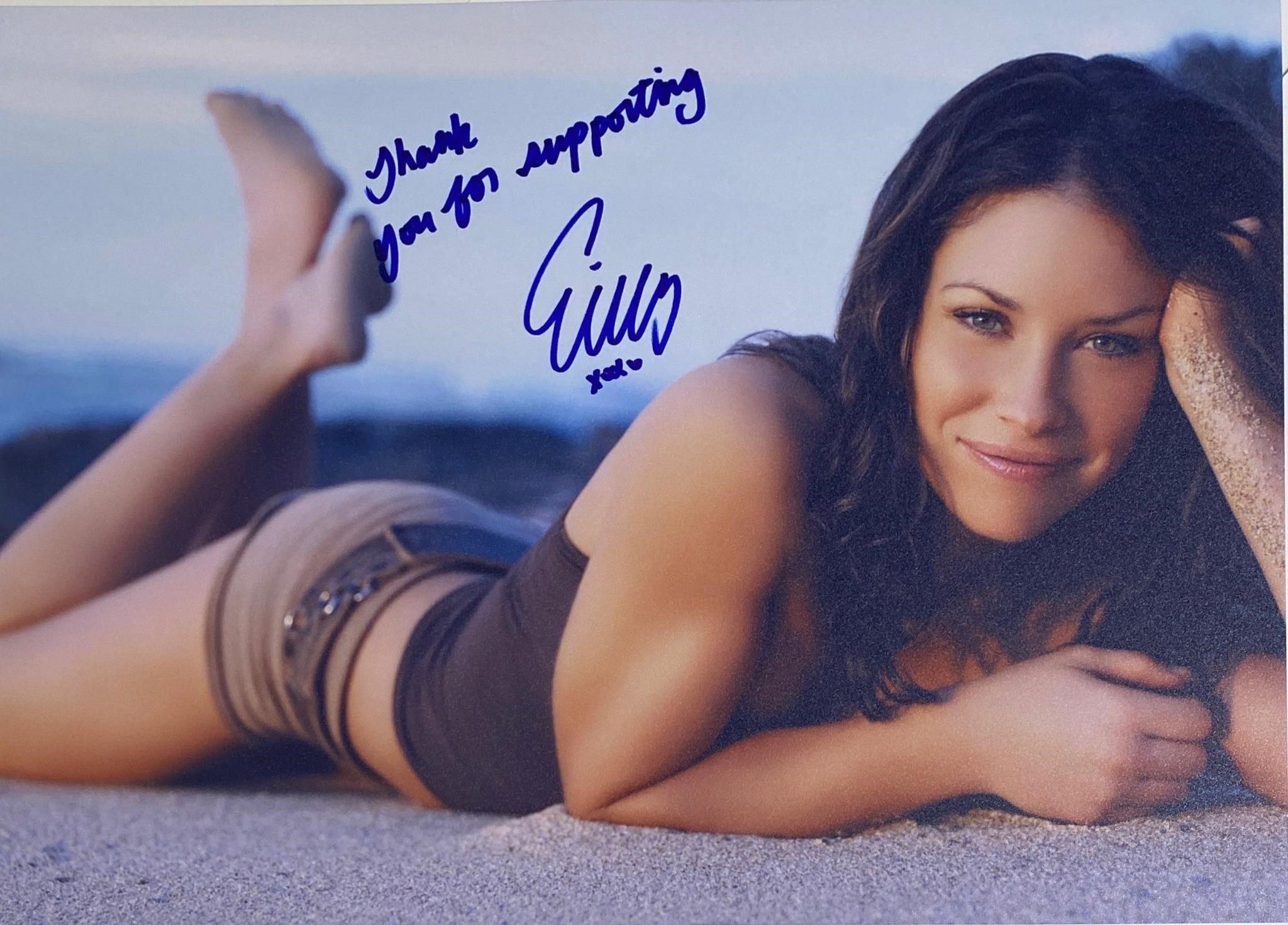 Autograph Signed COA Hollywood Sexy Actress Photo M