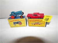 Matchbox T-bird & Fordson Tractor/Missing Tire