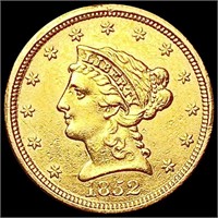 1852 $2.50 Gold Quarter Eagle CLOSELY