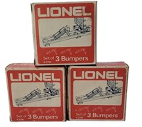 THREE BOXES OF LIONEL BUMPERS IN ORIGINAL BOX