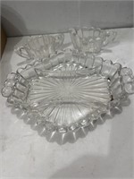 Vintage Heisey Glass Divided Relish Tray and More