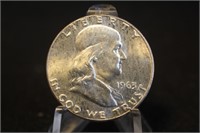 1963 Uncirculated Franklin Silver Half Dollar