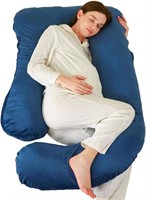 U-Shaped Maternity Pillow for Pregnant  Navy
