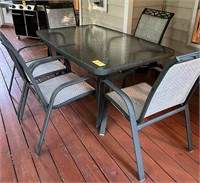 Patio Table & 6 Chairs 29" H X 62" L X 37" W