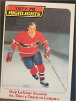 Two 1978 Guy Lafleur Topps LDR & AS AS is  Signed