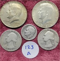 2 Kennedy Half Dollars 1964 & 1968,