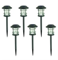 6pk Solar Lawn Lamp- 6pkAuto On/OffPure