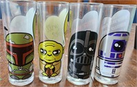 Set of 4 VTG Star Wars Glasses