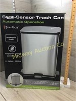 STEP SENSOR TRASH CAN STAINLESS