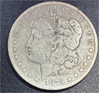 1878CC Morgan US Silver Dollar