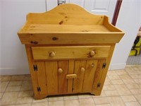 Pine Cupboard With Detachable Dry Sink,