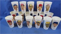 Vintage Amoco Baseball Player Plastic Cups