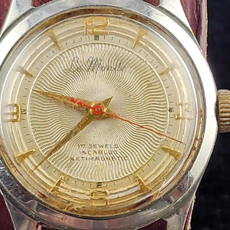 Le Monte Vintage Wrist Watch 17 Jewel