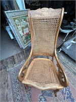 Caned Maple Rocking Chair