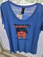 Size Large Blue "Trump Girl" Shirt