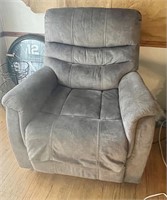 Grey Electric Recliner with Built in USB Charging