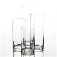 **READ DESC** Eastland Glass Cylinder Vases Set of