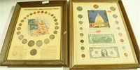 US 20th Century Coin framed collector’s set