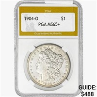 1904-O Morgan Silver Dollar PGA MS65+