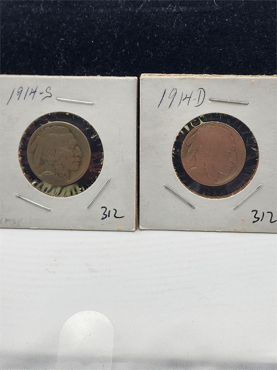 1914-D and 1914-S Buffalo Nickles