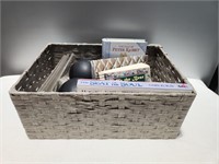 Woven Basket with Misc